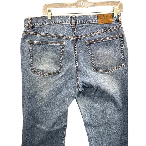 Calvin Klein Vintage 90s Bootcut Denim Blue Jeans Women 14 - Picture 7 of 9